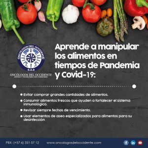 «Aprende a manipular los alimentos en tiempos de pandemia y COVID-19»