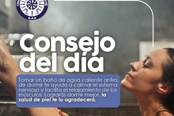 Consejo del día: Tomar un baño de agua caliente antes de dormir …