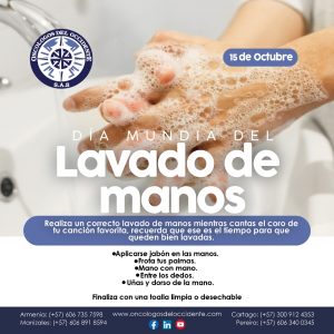 15 de Octubre. Día Mundial del Lavado de manos