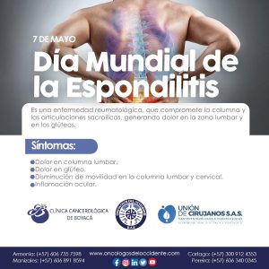 7 de Mayo. Día Mundial de la Espondilitis