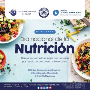 28 de Mayo. Día Nacional de la Nutrición