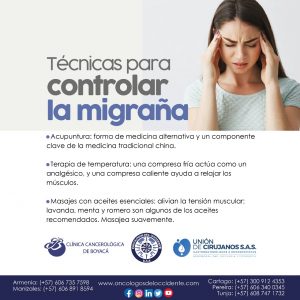 Técnicas para controlar la migraña