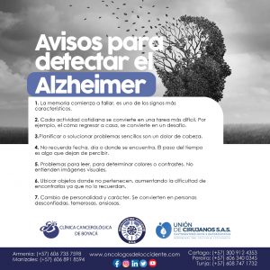 Avisos para detectar el Alzheimer