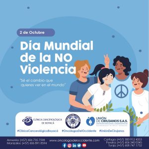 2 de Octubre. Día Mundial de la NO Violencia