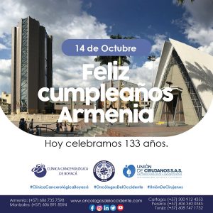 14 de Octubre. Cumpleaños Armenia 133 años