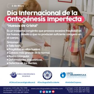 6 de Mayo. Día Internacional de la Ontogénesis Imperfecta