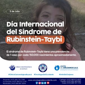 3 de Julio. Día internacional del síndrome de Rubinstein-Taybi