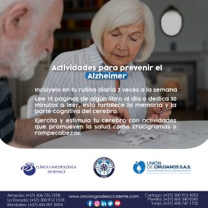Actividades para prevenir el Alzheimer