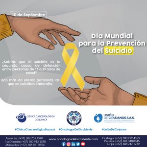 10 de Septiembre. Día Mundial para la Prevención del Suicidio