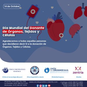 14 de Octubre. Día Mundial del Donante de Órganos, Tejidos y Células