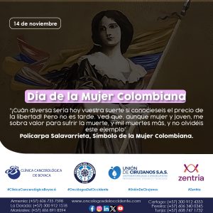 14 de Noviembre. Día de la Mujer Colombiana