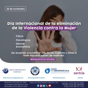25 de Noviembre. Día Internacional de la eliminación de la Violencia contra la Mujer